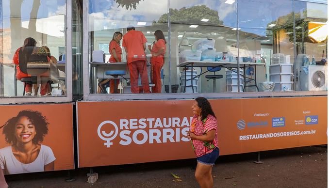 Programa odontológico do GDF atende mulheres em situação de vulnerabilidade no Itapoã até 13 de junho