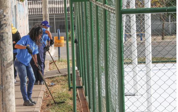 Quadras do P Sul, em Ceilândia, são reformadas pelo RenovaDF