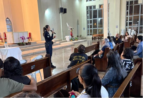 Agosto Lilás é tema de palestra proferida no Recanto das Emas