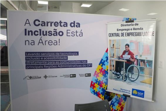 Carreta da Inclusão leva tecnologia, lazer e cidadania às comunidades do DF