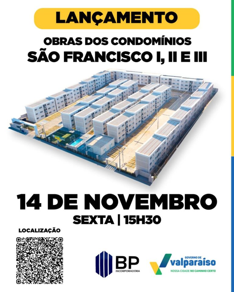 Prefeitura de Valparaíso de Goiás dá início às obras dos Condomínios São Francisco I, II e III