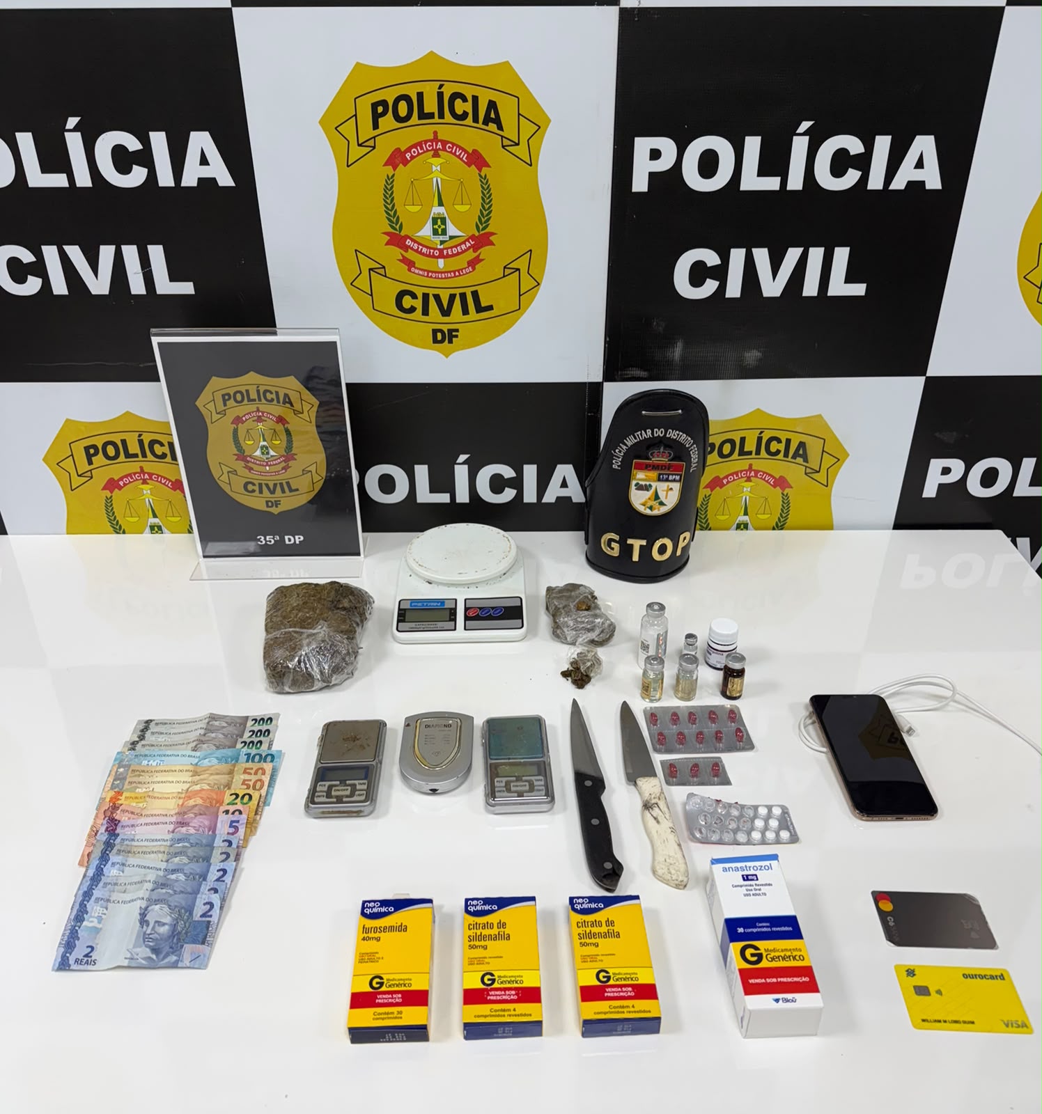 Operação Fake Natty prende suspeito de tráfico e apreende adolescente em Sobradinho