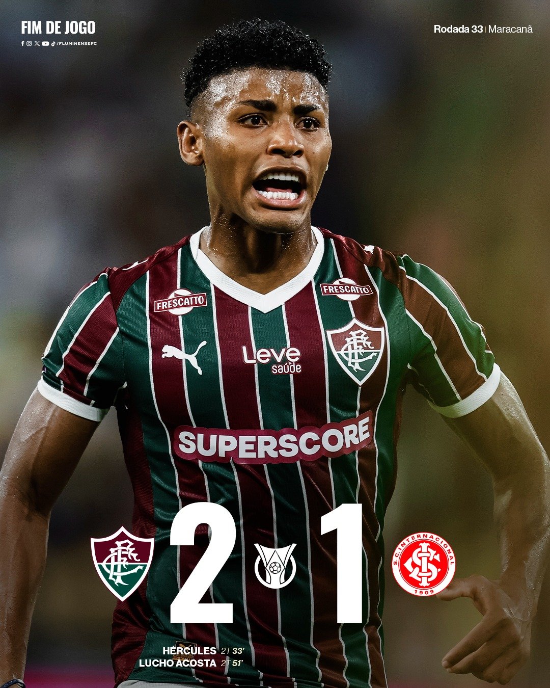 Fluminense vence no fim em noite dramática, complica Inter e ajuda Corinthians