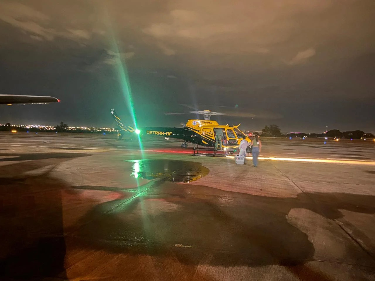 Aeronave do Detran-DF realiza transporte de coração para transplante
