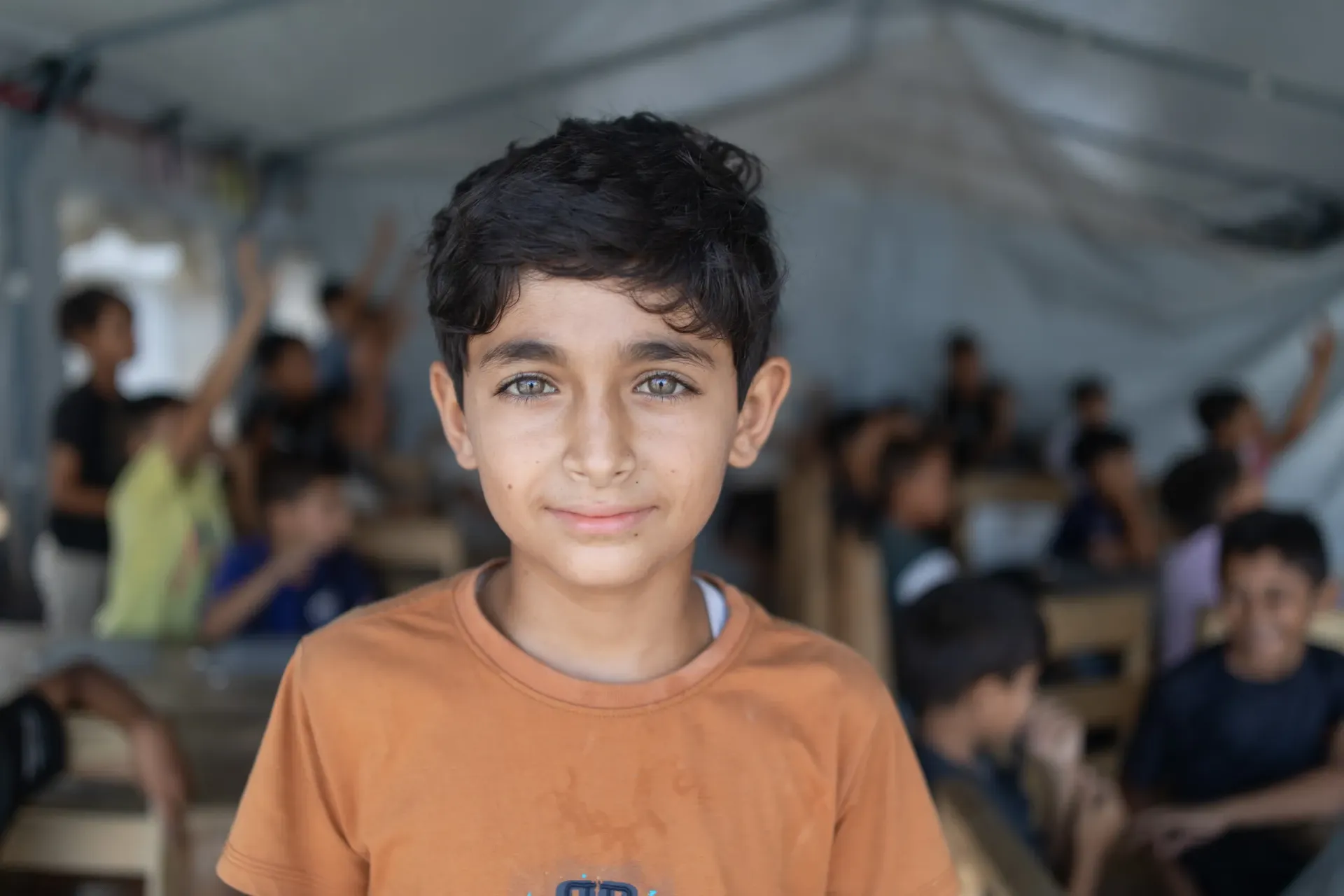 Criança palestina fotografada pela UNICEF em Gaza