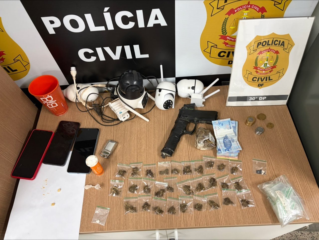 PCDF prende dois suspeitos de tráfico e aponta ligação com homicídios em São Sebastião